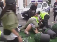 OPET TUČA, OBEZBJEĐENJE IH JEDVA RAZDVOJILO! Kristijan vikao na sav glas, Tomović skočio na Golubovića! (VIDEO)