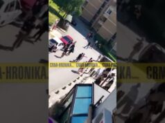 Uznemirujući snimak tučnjave na Dobrinji nakon saobraćajne nesreće u kojoj su povrijeđene dvije osobe
