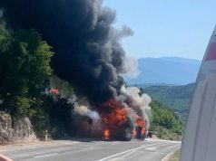Autobus koji se zapalio u Hrvatskoj prevozio učenike iz BiH