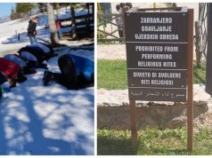 Na Trebeviću postavljen novi znak: Zabranjuje se obavljanje vjerskih obreda!