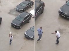 “Divljanje dijaspore” i rafalna pucnjava na Stupu: Pogledajte kako trojica muškaraca na parkingu pucaju u zrak pred očima stanara i prolaznika