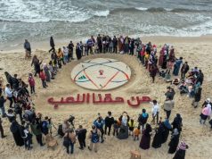 Palestinci slikom u pijesku uputili apel svijetu: I naša djeca imaju pravo na igru