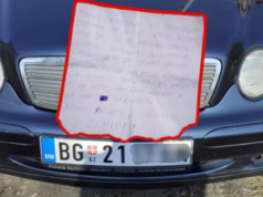 Beograđane nakon šetnje Zenicom dočekala poruka na automobilu