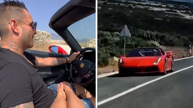 Darko Lazić ponovo bijesni putevima! Folker vozi bez pojasa, dok Katarinu mazi po nogama: Nije naučio lekciju!