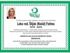 Danas klanjana dženaza Fatimi Leko Šiljak koja je preminula u 45. godini