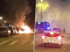 AUTO POZNATOG GLUMCA PRETVORIO SE U BUKTINJU! Incident na parkingu na Novom Beogradu, plamen zahvatio još 4 VOZILA (FOTO)