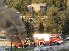 Automobil se zapalio na Stupu: Vatrograsci na licu mjesta (Video)