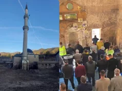 U džamiji koja je razorena poplavama klanjan prvi namaz