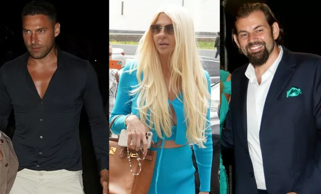 Football player Dusko Tosic comes to the Port raft to watch the performance of his wife Jelena Karleusa.Fudbaler Dusko Tosic dolazi na splav Port kako bi gledao nastup supruge Jelene Karleuse