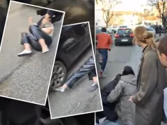 Dok su odavali poštu žrtvama iz Novog Sada, dvije žene udarene i oborene na zemlju!