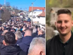 Rijeka ljudi na dženazi 29-godišnjeg Suada Čizmića, iza njega ostali supruga i sin
