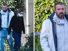 Ben Affleck nakon evakuacije snimljen ispred svoje vile, njegov izraz lica govori sve