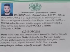 Poznat termin dženaze mladiću kojeg je svirepo usmrtio prijatelj u Visokom