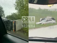 Težak sudar na putu Tuzla – Lukavac: Kamion i automobil prevrnuti, ima povrijeđenih