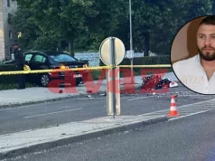 STRAVIČNA SAOBRAĆAJNA NESREĆA Dijelovi motocikla rasuti po cesti, Benjamin Spahović teško povrijeđen