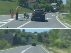 Pijani vozač Golf 6 prelazio u suprotnu traku i obarao čunjeve na putu