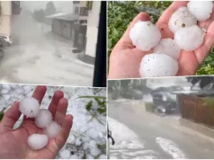 BAGERIMA UKLANJALI LED! DRAMA: Nevrijeme nosi sve pred sobom, grad razbija automobile, voda prodire u kuće (VIDEO)