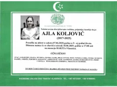 Tuga na društvenim mrežama: Preminula mala Ajla, djevojčica čiji je osmijeh obasjavao sve oko sebe
