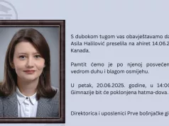 TRAGEDIJA Preminula Asila Halilović, od nje se oprostila Prva bošnjačka gimnazija
