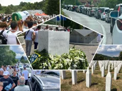 Više od 150.000 ljudi na dženazi u Potočarima: Hiljade ljudi ostalo u kolonama dugim preko 20 kilometara u autima i autobusima (Foto)