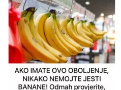 AKO IMATE OVO OBOLJENJE, NIKAKO NEMOJTE JESTI BANANE! Izazivaju katastrofu, PROVJERITE ODMAH
