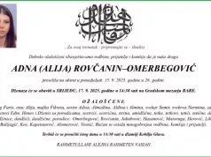 Tuga u Sarajevu: U 26. godini života preselila Adna Rovčanin-Omerbegović