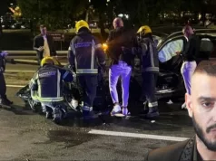 JEZIV SNIMAK S MJESTA TEŠKE NESREĆE: Darko Lazić se zakucao u autobus, pa u bankinu, pjevačev automobil smrskan (VIDEO)