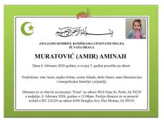 TUGA KOJA PARA SRCE: Petogodišnja Aminah Muratović preselila na ahiret