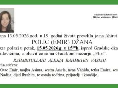 PRERANI ODLAZAK: U 19. godini života preselila Džana Polić