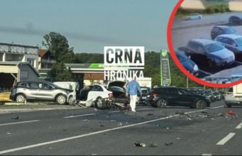 Pogledajte snimak nesreće u BiH: Motociklista se velikom brzinom zabio u automobil