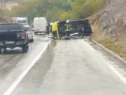Prevrnulo se sanitetsko vozilo: Više osoba povrijeđeno, među putnicima bio i pacijent
