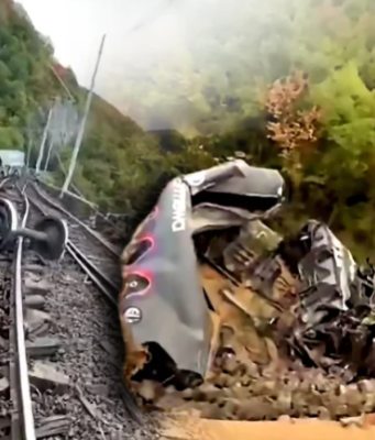 VIDEO: Jeziva nesreća voza! 11 vagona završilo u provaliji, mašinovođa očajnički tražio pomoć