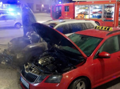 Noćna drama na Palama: Vatra progutala dva automobila